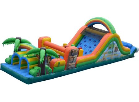 tiki island obstacle course - bouncy castle rentals - toronto
